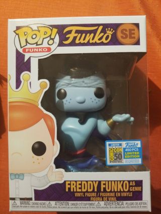 Funko Fundays 2019 Sdcc Exclusive Pop Disney Freddy Funko As Genie Le450