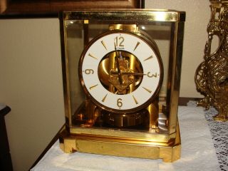 Vintage Jaeger Lecoultre Atmos Clock 528 - 6 15 Jewel Sn 135361
