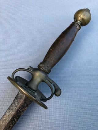 18th Century English Small Sword - Flattened Diamond Blade