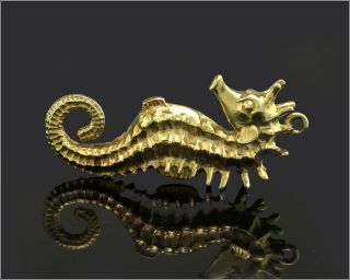 Vintage 14k Solid Yellow Gold - Seahorse - Bracelet 