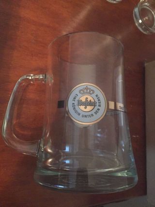 Warsteiner Large Glass Stein Beer Mug.  5 Liter Germany Mug