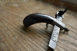 Antique C.  S.  Osborn Rosewood Handle Pistol Grip Leather Cutter