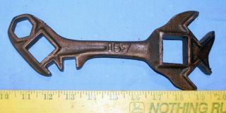 Old Antique Vintage Deere Syracuse Economist 157 Farm Implement Plow Wrench Tool