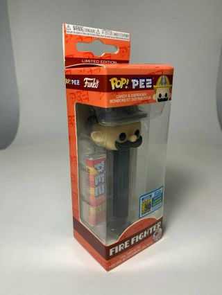 In Hand Sdcc2019 Funko Fire Fighter Ultra Rare Pez Only 100