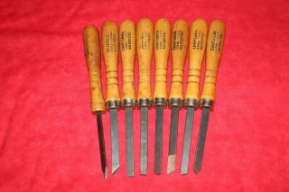 Craftsman Wood Lathe Chisels Made In Usa - Set Of 8