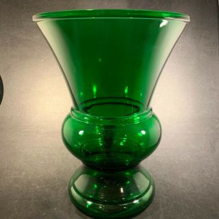 Large Vintage Napco Emerald Green Vase,  10”