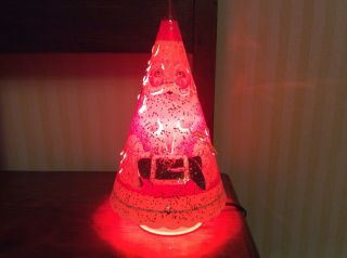 Rare Vintage 1952 Econolite Santa Christmas Motion Lamp