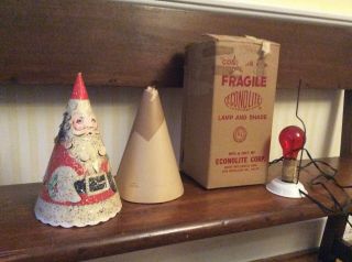 Rare Vintage 1952 Econolite Santa Christmas Motion Lamp 3