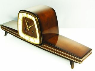 A Dream Later Art Deco Hermle Chiming Mantel Clock From 50´s