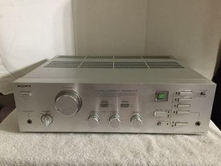 Vintage Sony Ta - Ax500 Stereo Integrated Amplifier Audio Current Sliver Face.