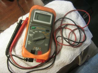 Snap - On Blue - Point Digital Multimeter Model Eedm5018 With Leads,  Protective Cover