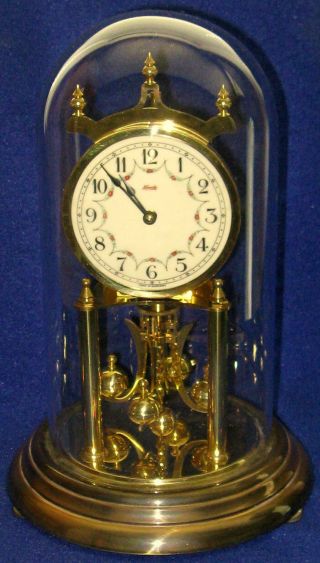 Vintage Kundo 400 Day Anniversary Clock With Box,  Tags,  Etc.  Runs Fine