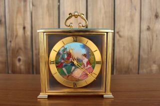 Bucherer Imhof 15 Jewels Swiss Clock,  Heavy,  Swivel Face Painted Face