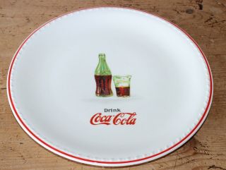 Rare Vintage Coca Cola Dinner Coke Plate Restaurant China Smith Taylor Smith