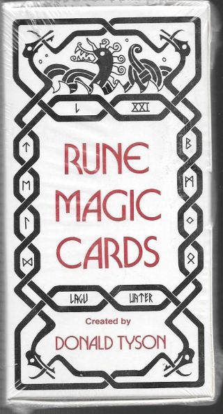 Vintage Nos 1988 Rune Magic Cards Donald Tyson Tarot Divination