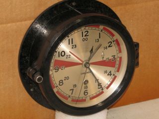 Chelsea Vintage Ships Radio Room Clock 6 " Dial 1942 Ww2 Liberty Ship Restored