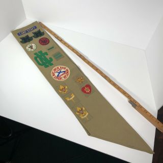 Vintage Bsa Boy Scouts Of America Sash With Merit Badges And Patches 1930 