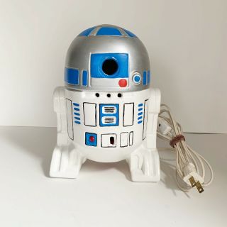 Vintage Star Wars R2d2 R2 - D2 Ceramic Lamp Hand Painted Droid Robot 9”
