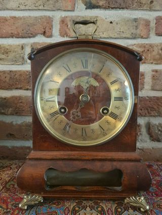 Vintage Wuba Warmink Mantle Clock From 1960,  Double Bell