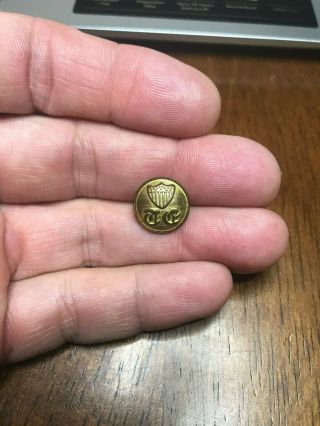 Rare Non Dug Topographical Engineers Te Cuff Button