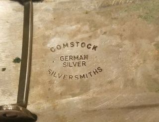 Vintage Cowboy Comstock German Silver Rodeo Belt Buckle - Silversmiths 3