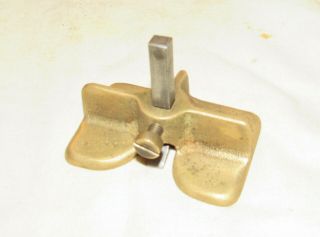 Small Sized Brass Or Bronze Router Plane Old Woodworking Tool Vintage Tool