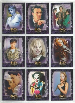 Buffy Set Of 17 Cards From Palz Figures