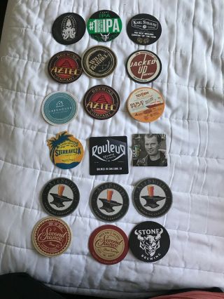 Beer Coasters Randomized 16pack (a Variety Of San Diego/ Socal Breweries)