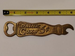 Vintage Brass Coca Cola 6 