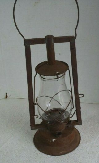 Vintage S.  G.  & L.  Co.  Steam Gauge No.  1 B Safety Tubular Lamp Lantern