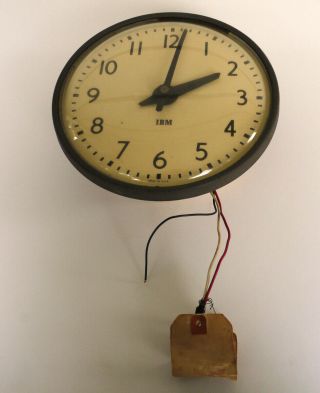 Ibm Slave Clock Minute Jumper School Office Or Factory 1960 