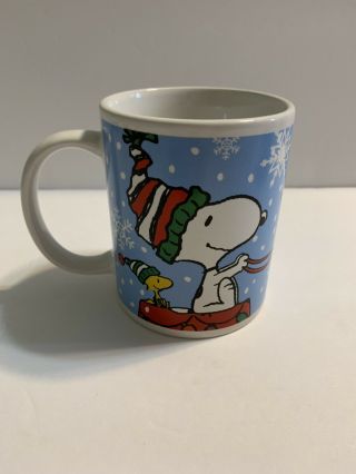 Peanuts Gang Charlie Brown Snoopy Woodstock Christmas Coffee/tea Mug By Galerie