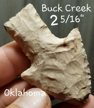 Authentic Buck Creek Arrowhead Spear Point Native Indian Artifact Oklahoma