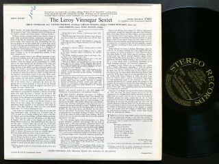 LEROY VINNEGAR Sextet Leroy Walks LP CONTEMPORARY S7003 US 1958 Teddy Edwards 2