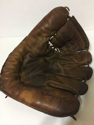 Vintage George Kell Wilson A2930 Leather Baseball Glove Mitt Made In Usa Rht