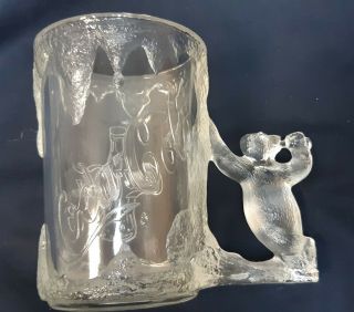 1997 Coca Cola Christmas Polar Bear Frosty Glass Mug