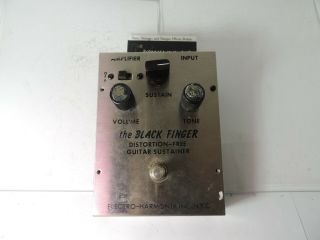 Vintage Electro Harmonix Black Finger Distortion Sustainer Effects Pedal