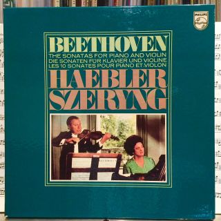 Szeryng Haebler Beethoven Violin Sonatas Philips 67 69 011 Ed1 5lp Box Nm,  Spain