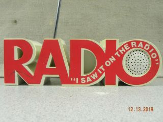 I Saw It On The Radio  Vintage Novelty Am Fm Transistor Radio -