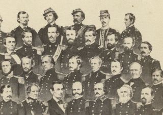 1860s Civil War Composite Group Of Union Officers Ellsworth Doubleday Duryea