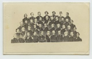 1860s CIVIL WAR Composite Group of UNION OFFICERS Ellsworth DOUBLEDAY Duryea 2