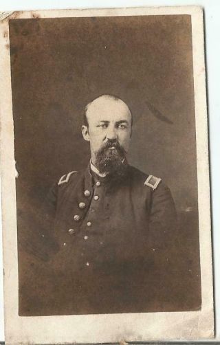 Civil War Cdv - Lieutenant F.  H Brown 18th Infantry M.  Witt Photographer.