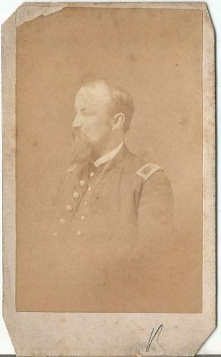 Civil War Cdv - 1st Lieutenant F.  H Brown 18th Infantry M.  Witt Photographer.