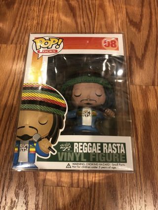 Funko Pop Bob Marley Reggae Rasta Vaulted W/pop Protector