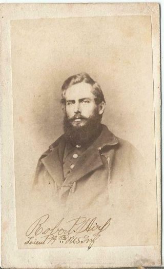 Civil War Cdv - Lieutenant Robert ???? 19th Us Infantry
