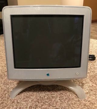Apple Studio Display M6496 17 " Vintage Blue Vga Crt Macintosh G3 Mac Monitor