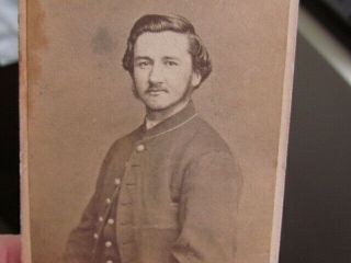 1st York Infantry Soldier Autographed Cdv Photograph