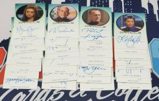 2019 Rittenhouse The Orville Season One Complete 32 Card Bordered Autograph Set