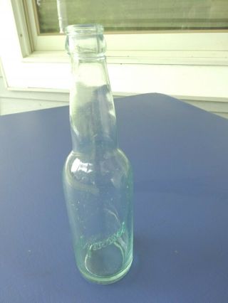 Vintage Muessel,  Light Green Beer Bottle,  South Bend,  Indiana 17s4