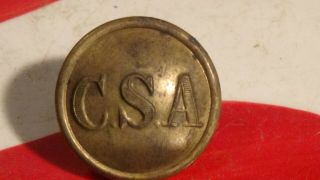 Csa Coat Button Civil War Confederate States Of America General Service